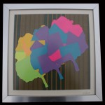 Impresión sobre Post-it y tela, 30x30 cm.cada uno.