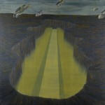 De la serie Origen de la catástrofe, "Espejismo", 2009, óleo y acrílico sobre tela 200 x 200 cm