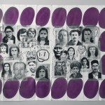 The 23rd History of the Human Face (Aljo-Violet). Airmail Painting No. 128, 1999