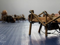Symbiosis- Juan Melo- Vida No Orgánica- Robots en  madera 2015