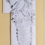 Frailejometría comparada, Grafito sobre papel de bitácora  1,70 x 60 cm, 2012