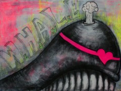 whale of love, tecnica mixta 80x60