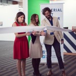 Isa Natalia Castilla, Daniela Elbahara, and Brett Schultz, organizers of Material Art Fair
