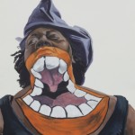Sidney Amaral sem título, (grito) - 2015 guache sobre papel de algodão 109x78 cm-