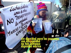 Rebeldía lésbica en la Puerta de la Residencia Presidencial