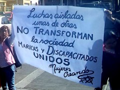 Rebeldía lésbica en la Puerta de la Residencia Presidencial