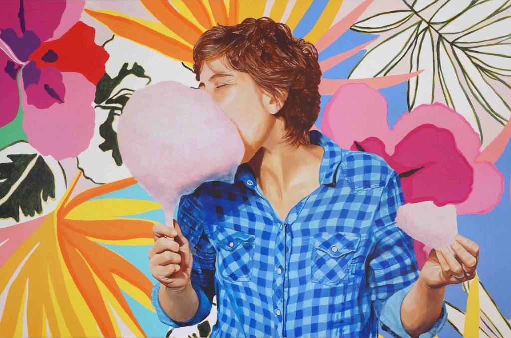 Self Portrait with Cotton Candy No. 1